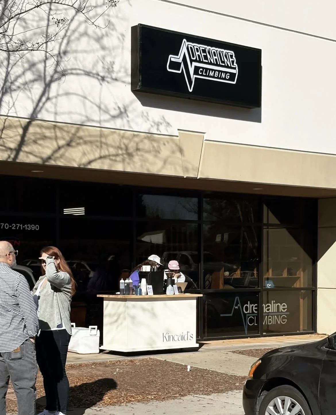 Kincaid's espresso cart at a brand event
